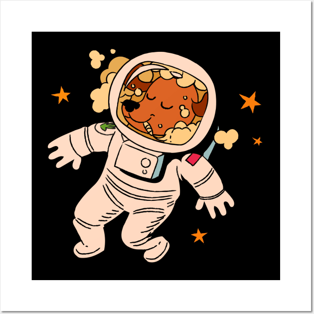 Stoned Astronaut Dog By BestPlanetBuyers Wall Art by bestplanetbuyers